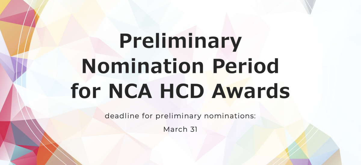 Preliminary Award Nominations: due March 31
