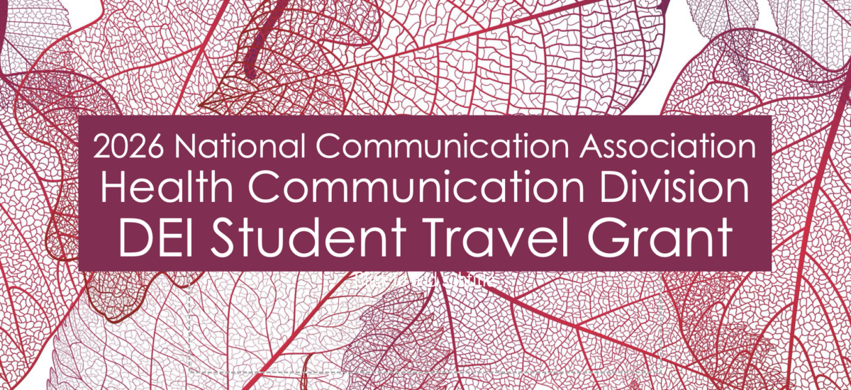 NCA Health Communication Grants for Graduate Students Contributing to Diversity, Equity, and Inclusivity 2026 Application Form